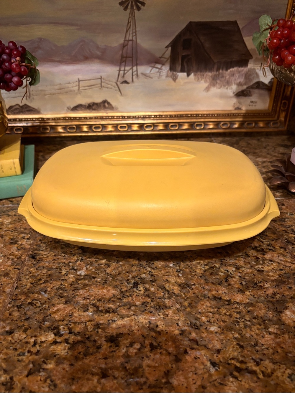 Vintage Tupperware Meals in Minutes Multi Server Steamer Harvest Gold 3 Piece